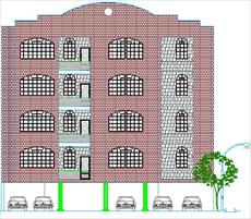فایل اتوکد نقشه سازه و معماري ساختمان دو طبقه شهرداري رزن